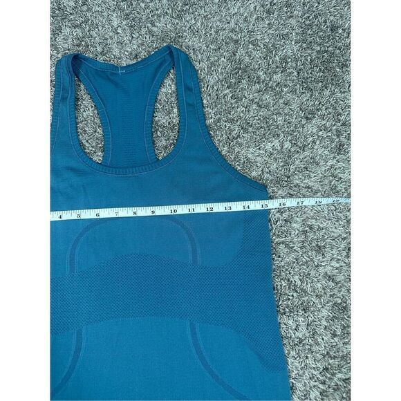 Lululemon Swiftly Tech Racerback Tank Top Slim Fit Running Illuminight Blue 6 - Picture 6 of 7